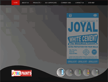 Tablet Screenshot of joyalpaints.com